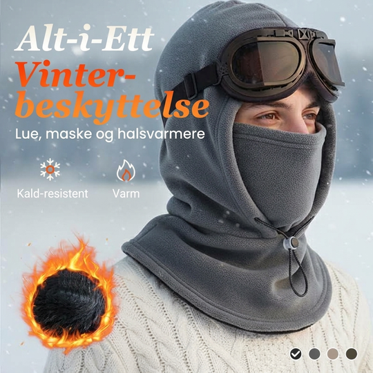 🔥 ❄️ Warm Balaclava with Adjustable Drawstring – Face and Neck Protection