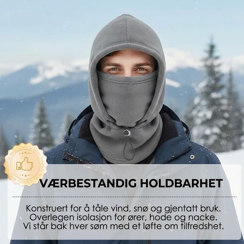 🔥 ❄️ Warm Balaclava with Adjustable Drawstring – Face and Neck Protection