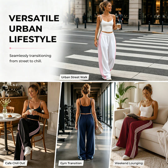 👖 Side Stripes, Leg-Lengthening Drape | Women&