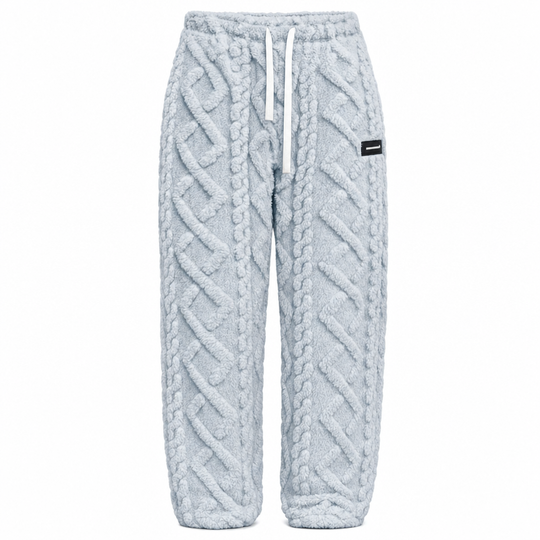 🔥 Cozy Everyday Comfort | Women’s Flannel-Lined Embossed Straight-Leg Lounge Pants