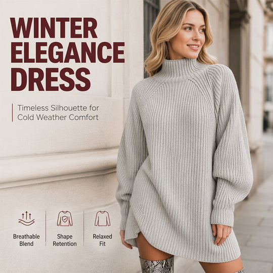 🧶 Cozy High Neck, Flattering Relaxed Drape | Women&