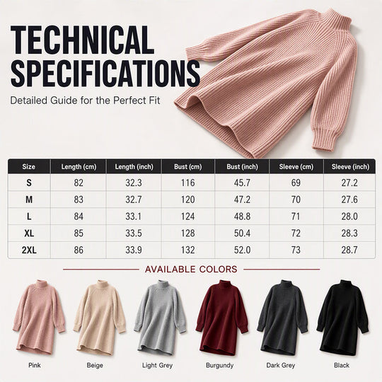 🧶 Cozy High Neck, Flattering Relaxed Drape | Women&