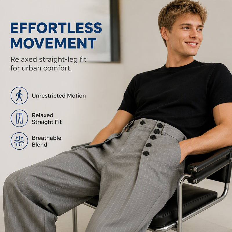 💼 Tailored Waist, Effortless Drape | Men&