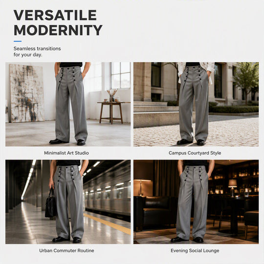 💼 Tailored Waist, Effortless Drape | Men&