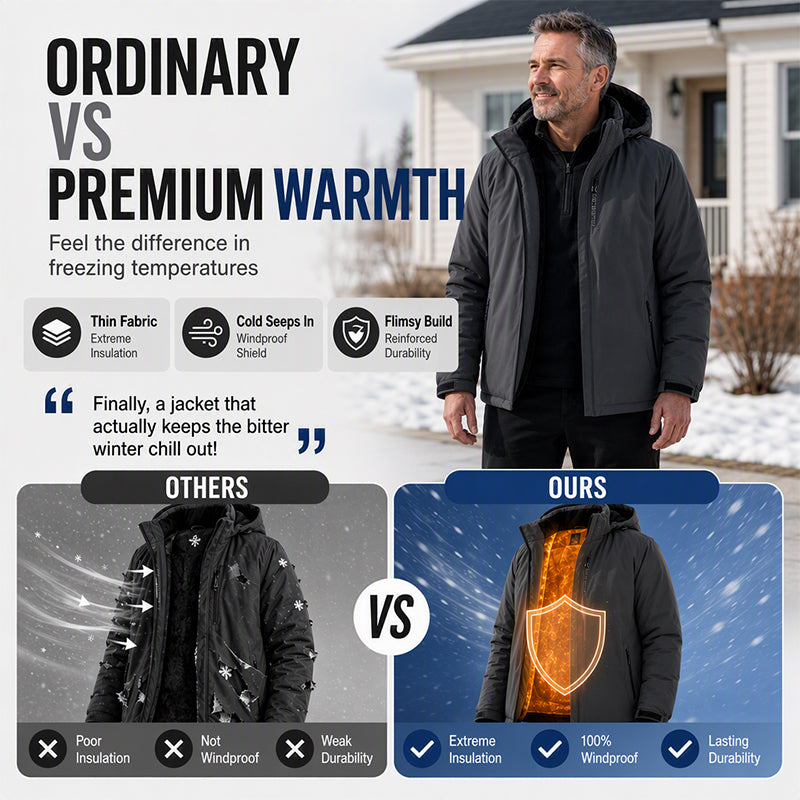 🌧️ Waterproof Protection, Plush-Lined Warmth | Men&