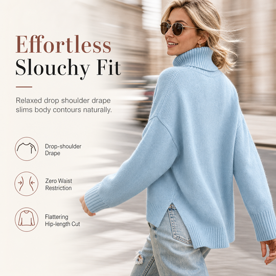 🧶 Relaxed Ribbed Fit, Easy Side-Slit Style | Women&