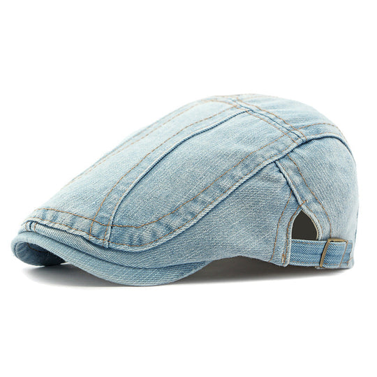 🔥 Hot Sale🧢Vintage Distressed Beret Flat Cap