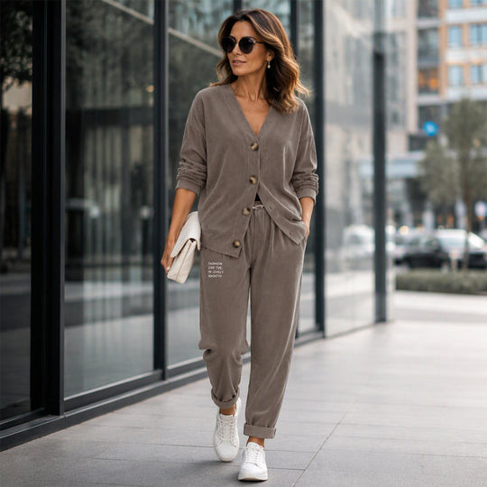 🤎 Textured Corduroy, Effortless Matching Style | Women&