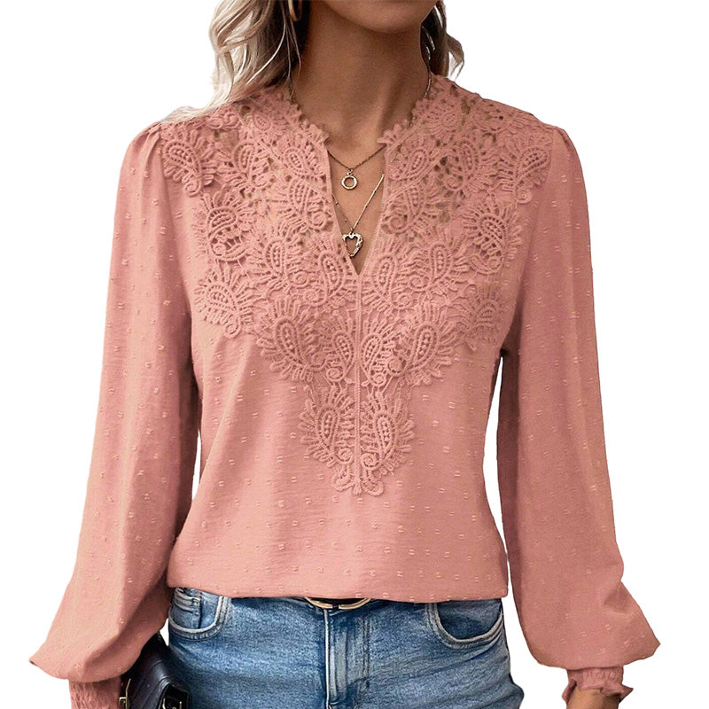 👗Delicate Lace, Sexy V-Neck👚 Women&