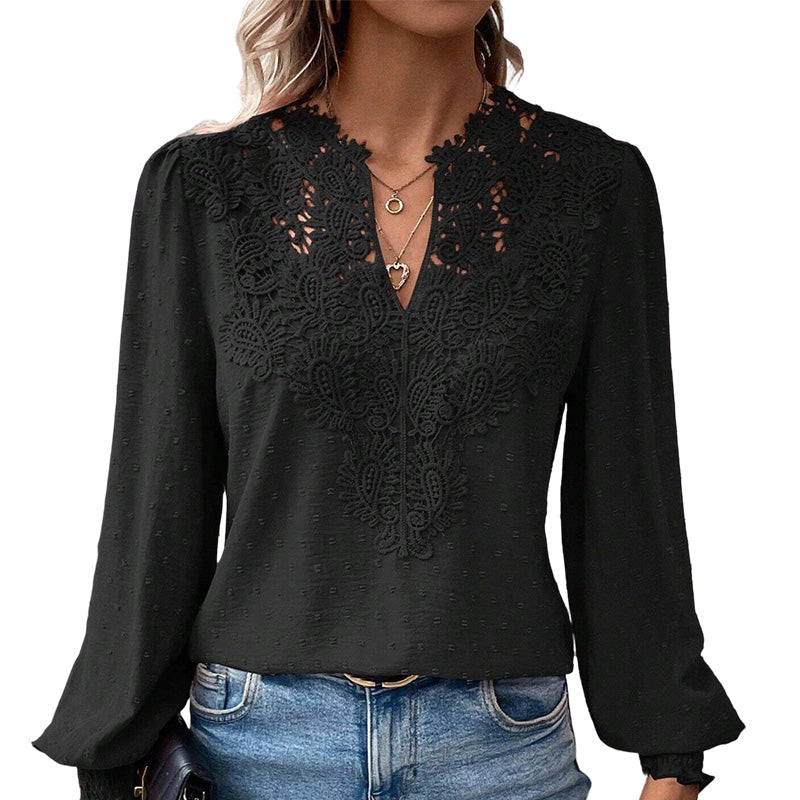 👗Delicate Lace, Sexy V-Neck👚 Women&