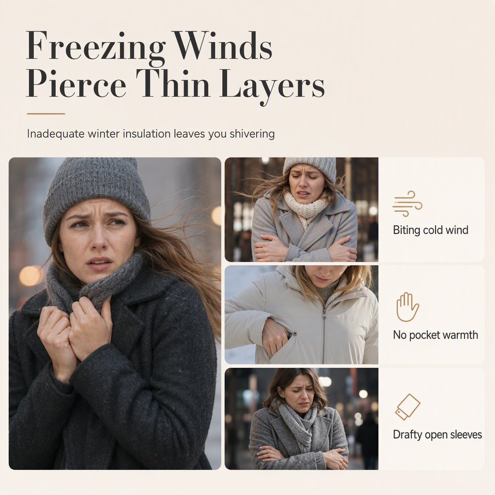 🧥Thick Cotton Warmth, Long-Line Heat❄️ Women's Hooded Padded Coat – Thick Filling & Long Drape | Fall & Winter Warmth, Slim Fit ✨