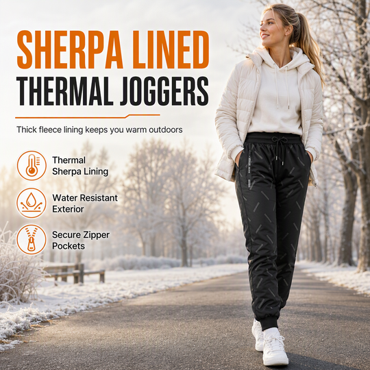 ✨Unisex Relaxed-Fit Sports Pants with Sherpa Lining