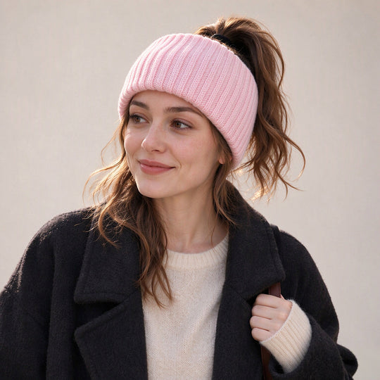 Wide Ribbed Knit Sports Headband