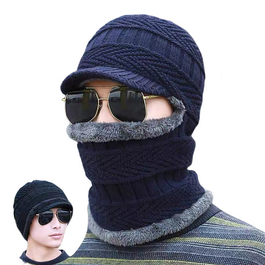 3-in-1 Winter Balaclava, Insulated Hood with Protective Goggles