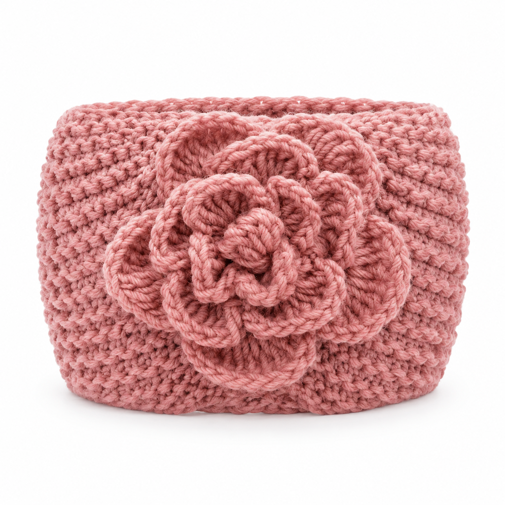 Women Winter Warm Knitted Ear Warmer Headband Wide Floral Hair Accessory（Buy 1 get 1 free）