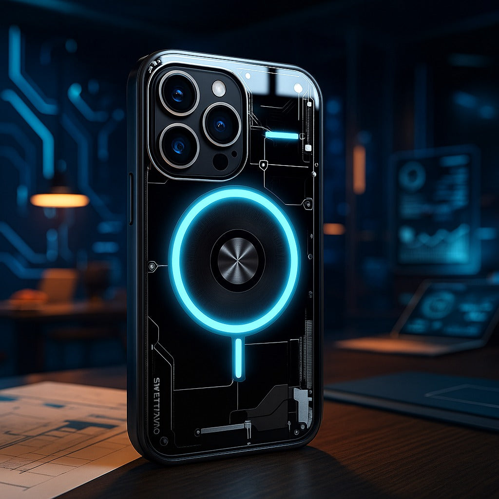 Futuristische, leuchtende Handyhülle für iPhone